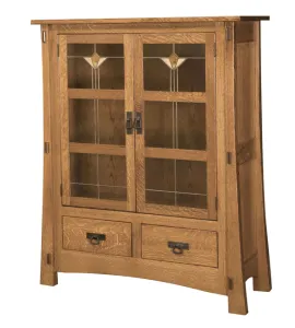 Modesto-2 with Glass Panels Storage Cabinet