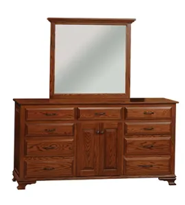Heritage 9 Drawer 2 Door Dresser