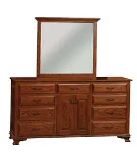 Heritage 9 Drawer 2 Door Dresser