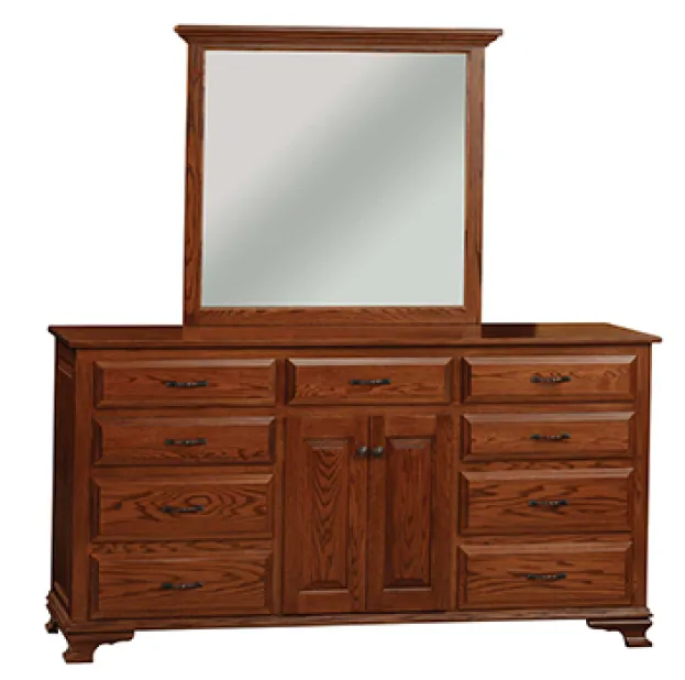 Heritage 9 Drawer 2 Door Dresser