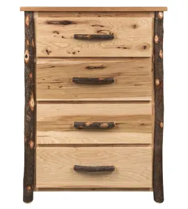 Hickory 4-Drawer Chest