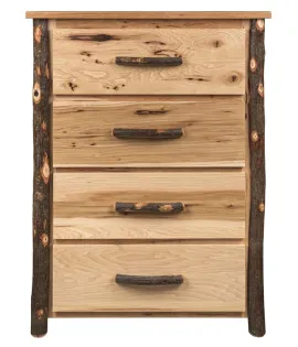 Hickory 4-Drawer Chest