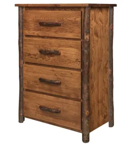 Hickory 4-Drawer Chest