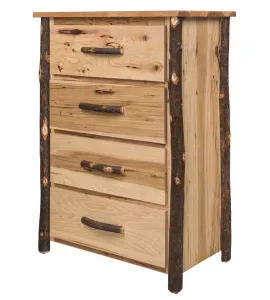 Hickory 4-Drawer Chest