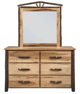 Hickory 6-Drawer Dresser