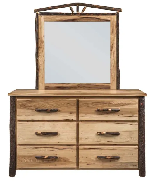 Hickory 6-Drawer Dresser