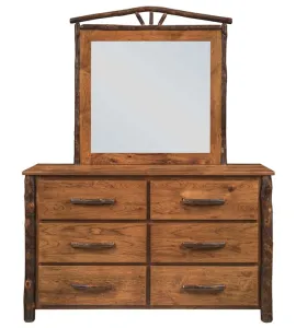 Hickory 6-Drawer Dresser