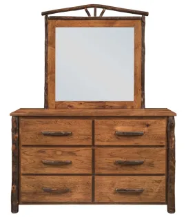 Hickory 6-Drawer Dresser