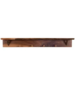 48" Wall Shelf with 3 Hooks