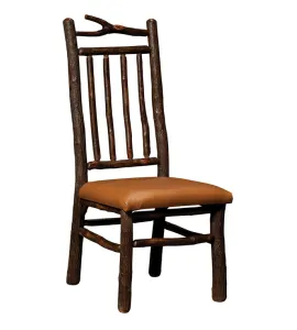 Branch Side Chair with Spindle Back and Fabric Seat