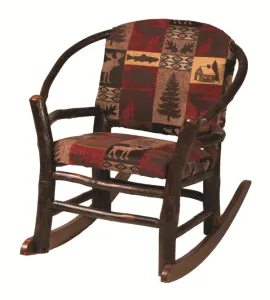 Child Hoop Rocker in Fabric Seat &amp; Back