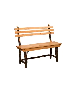 Hickory Bench with Back
