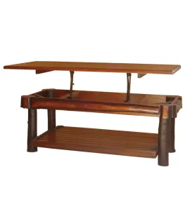 Hickory Coffee Table Solid Lift Top