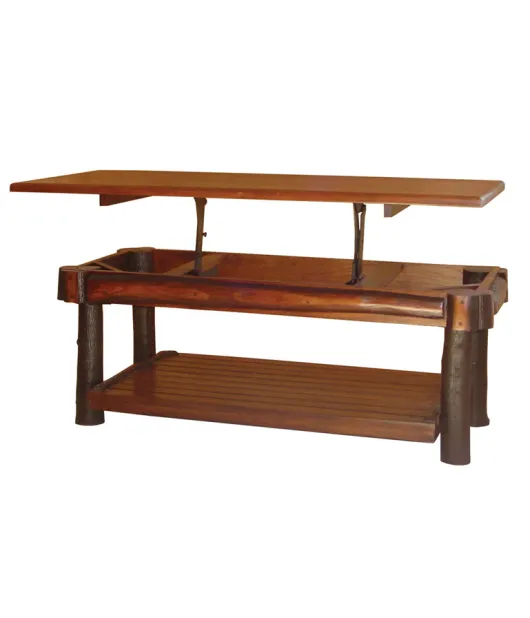 Hickory Coffee Table Solid Lift Top