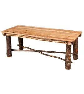 Hickory Coffee Table Solid Top
