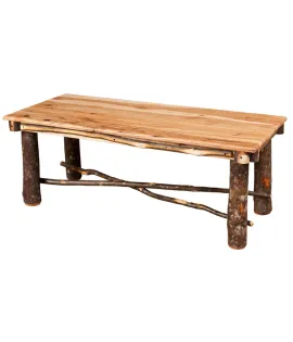 Hickory Coffee Table Solid Top