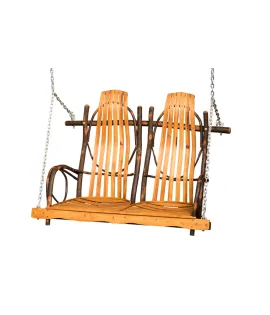 Hickory Double Rocker Style Swing