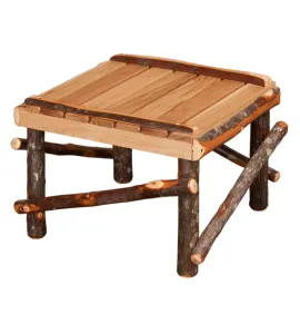 Hickory Footstool - Large