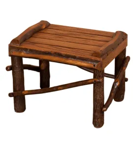 Hickory Footstool - Medium
