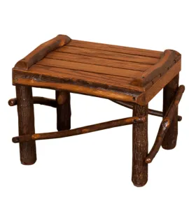 Hickory Footstool - Medium