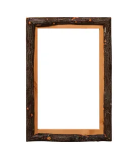 Hickory Framed Mirror