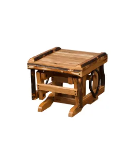Hickory Gliding Ottoman