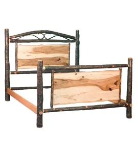 Hickory Panel Bed
