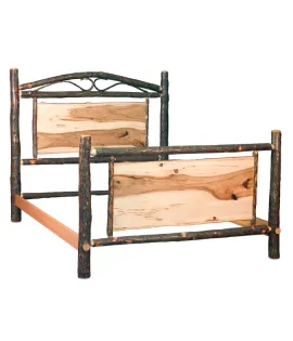 Hickory Panel Bed