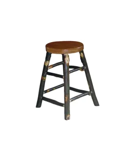Hickory Stationary Bar Stool