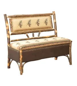 Hoosier Storage Bench in Fabric