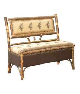 Hoosier Storage Bench in Fabric