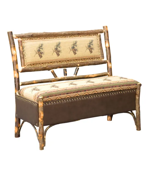 Hoosier Storage Bench in Fabric