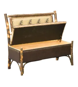 Hoosier Storage Bench in Fabric