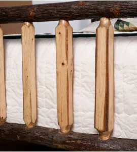 Lumberjack Bed with Shaved Spindles
