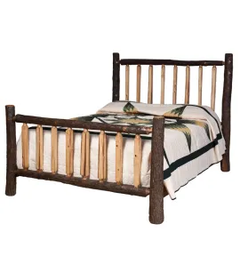 Lumberjack Bed with Shaved Spindles