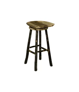 Saddle Bar Stool with Swivel Seat