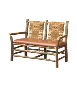 Settee with Fabric Seat &amp; Back