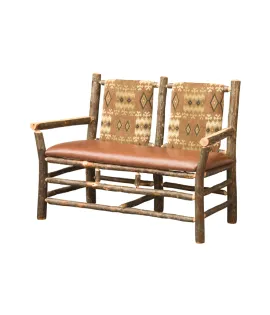 Settee with Fabric Seat &amp; Back