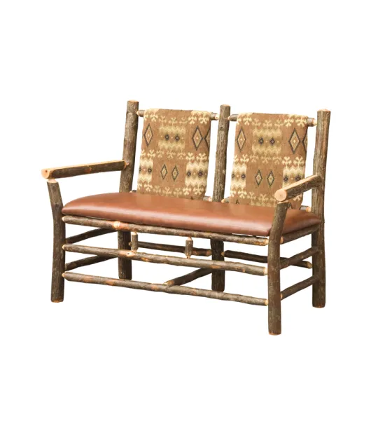 Settee with Fabric Seat & Back