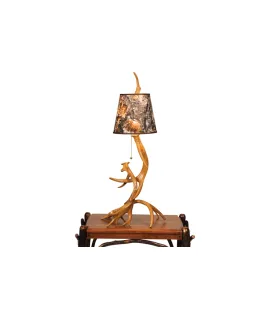 Table Antler Lamp with Shade