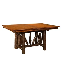 Wagon Wheel Trestle Table