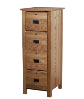 Classic Mission 4 Drawer File Cabinet
