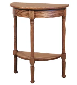 Spindle Half Round Table