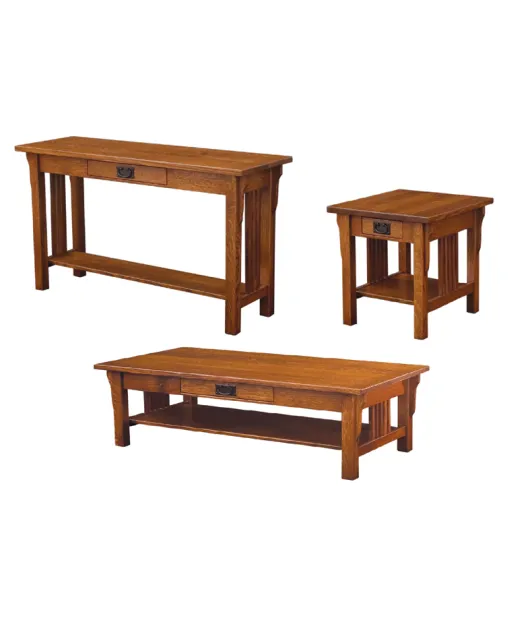 Camden Mission Open Occasional Table Set