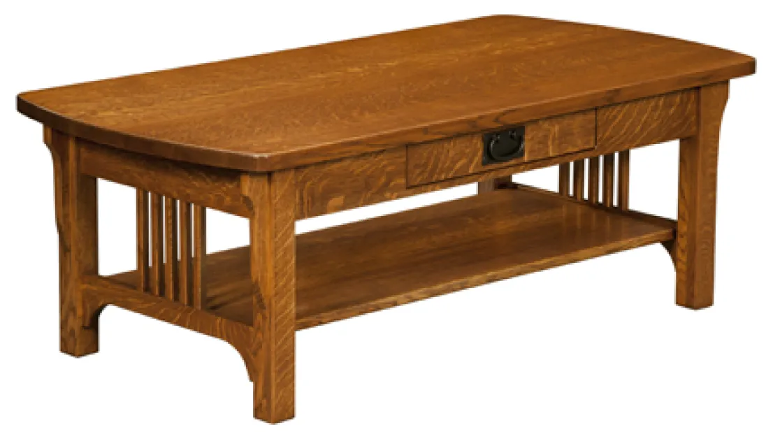 Craftsman Mission Open Coffee Table