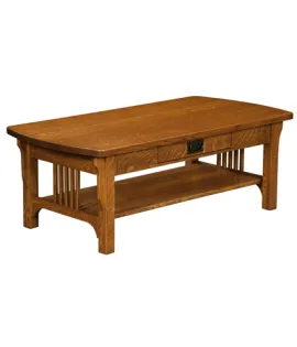 Craftsman Mission Open Coffee Table