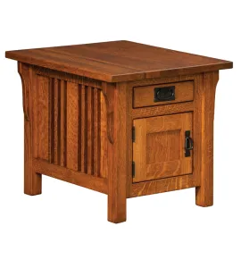 Elliot Mission Cabinet End Table