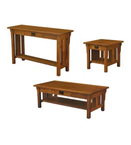 Elliot Mission Open Occasional Table Set