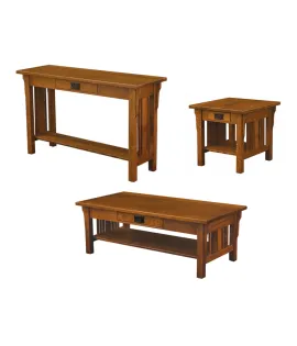 Elliot Mission Open Occasional Table Set