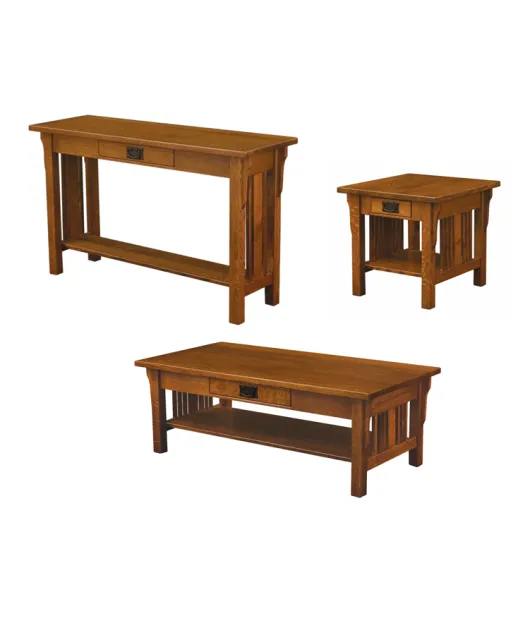 Elliot Mission Open Occasional Table Set